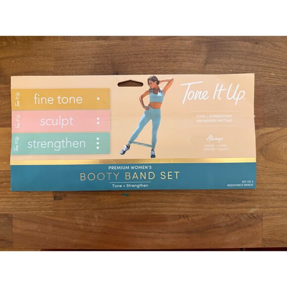 Tone It Up Squat Band + Booty Band Set NWT - Picture 3 of 3